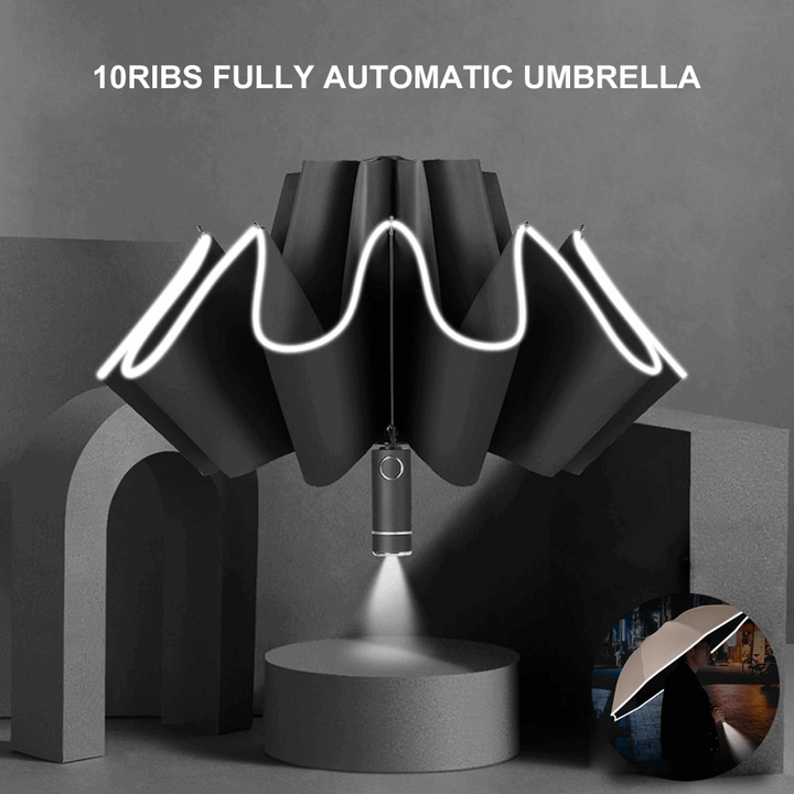 Fully Automatic Umbrella with LED Flashlight-Devices You Love