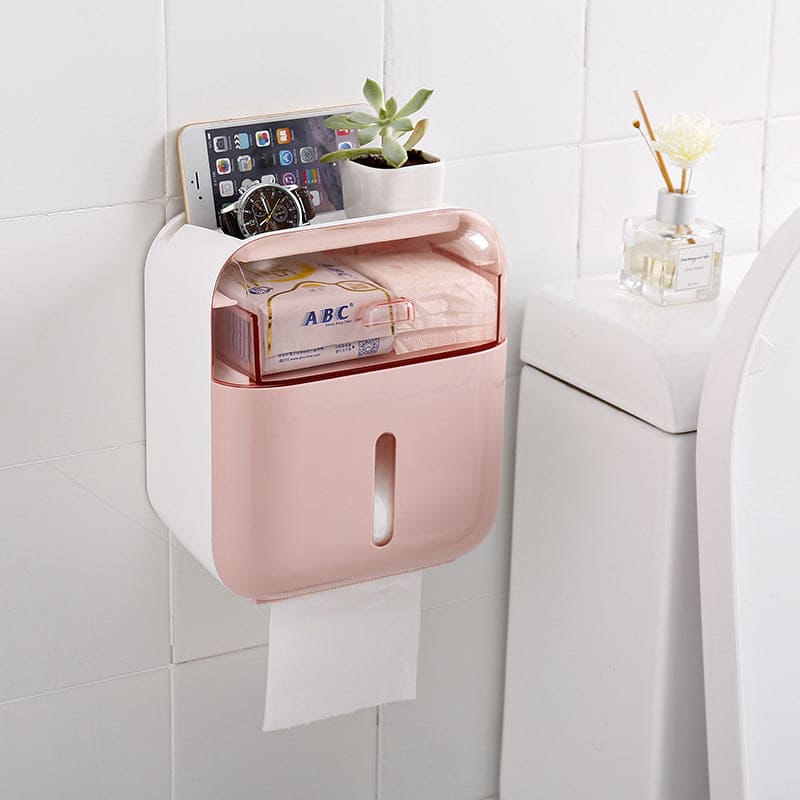 Punch-free Waterproof Toilet Tissue Box Toilet Rack