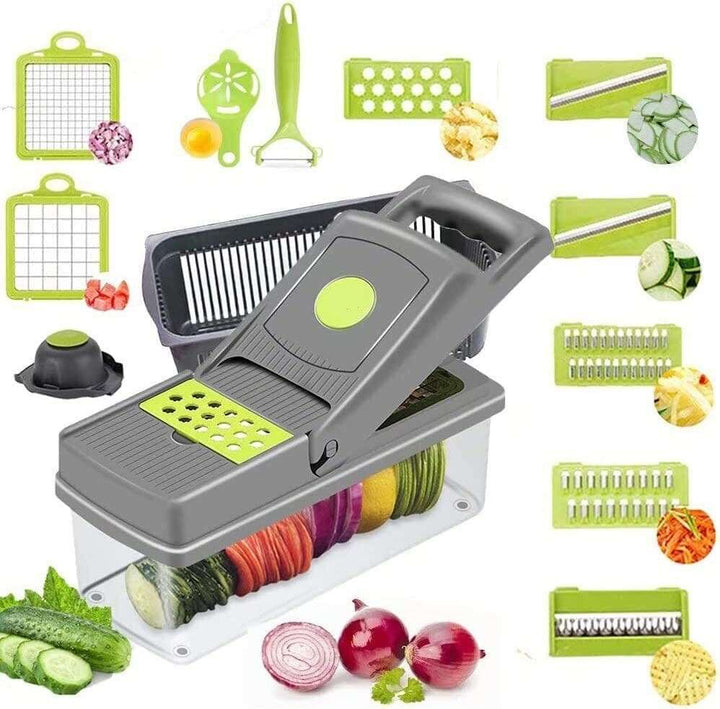 15 In 1 Food Vegetable Slicer Salad Fruit Peeler Cutter Dicer Chopper Kitchen
