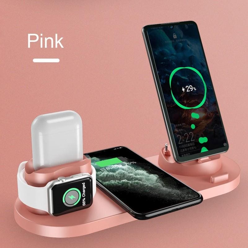 6-in-1 Wireless Charger Dock Station