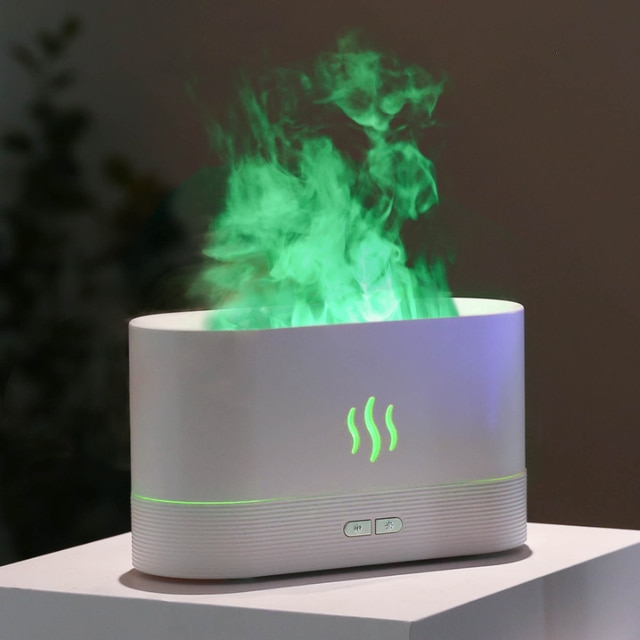 180ML USB Essential Oil Diffuser Simulation Flame Ultrasonic Humidifier-Devices You Love