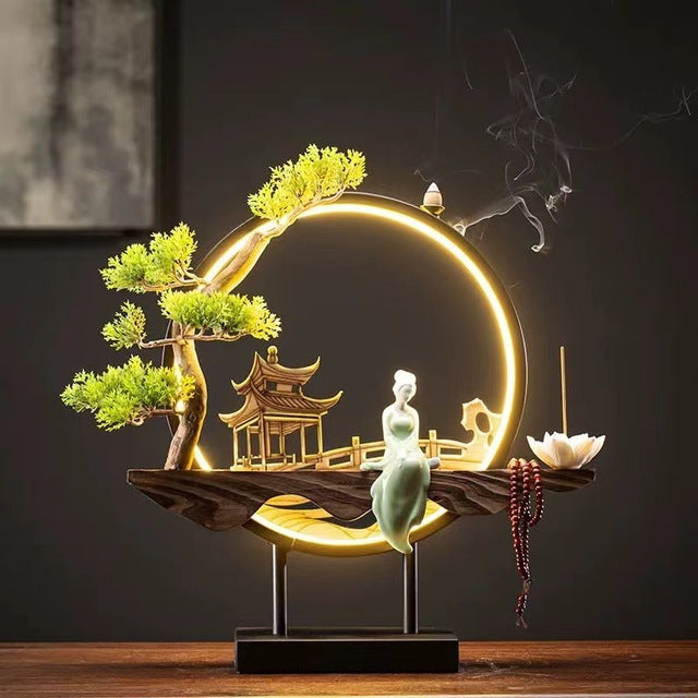 Waterfall Backflow Incense Burner Ladies-Devices You Love